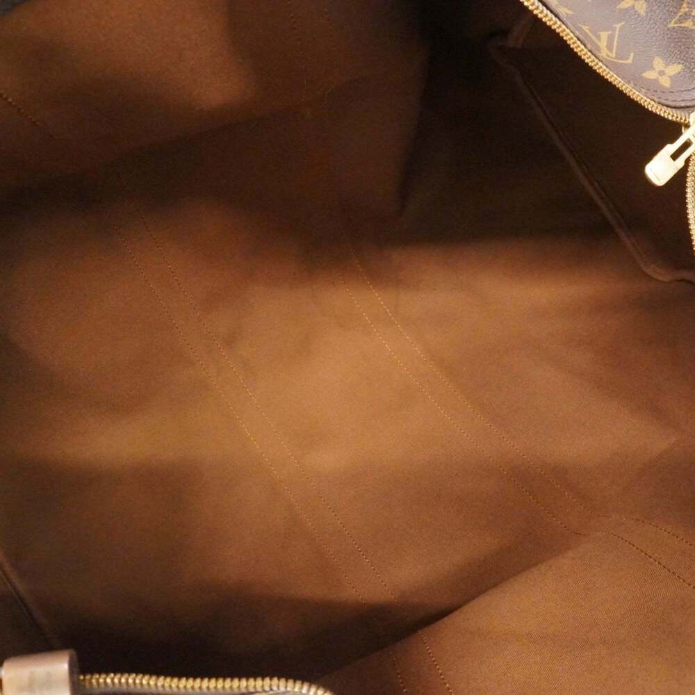 LOUIS VUITTON Brown Monogram Keepall 55 Boston Bag - Picture 4 of 14
